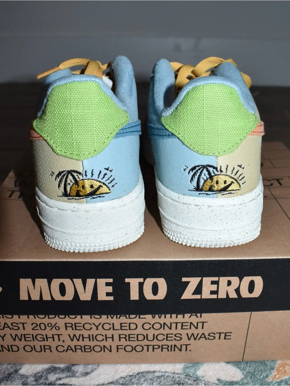 Nike Air Force 1 LV8NN (GS) “Move to Zero” Pastel Colorblock Sneakers sz Y5/W6.5